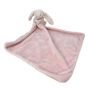Jellycat Bashful Bunny Lovey Plush Security Blanket Blush Pink Super Soft